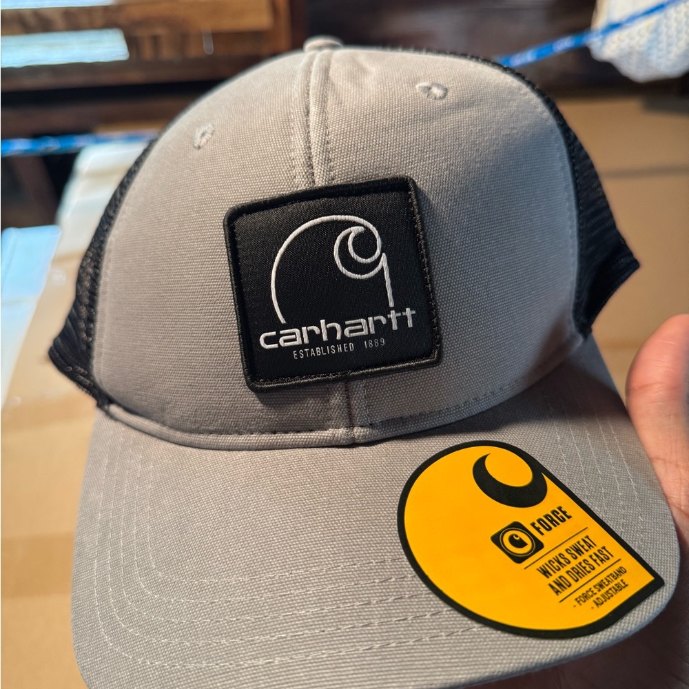 Carhartt Black and Gray Logo Cap